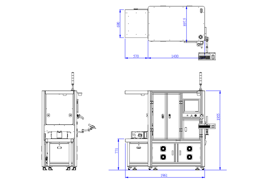 Wafer Frame-貼標機-作業畫面